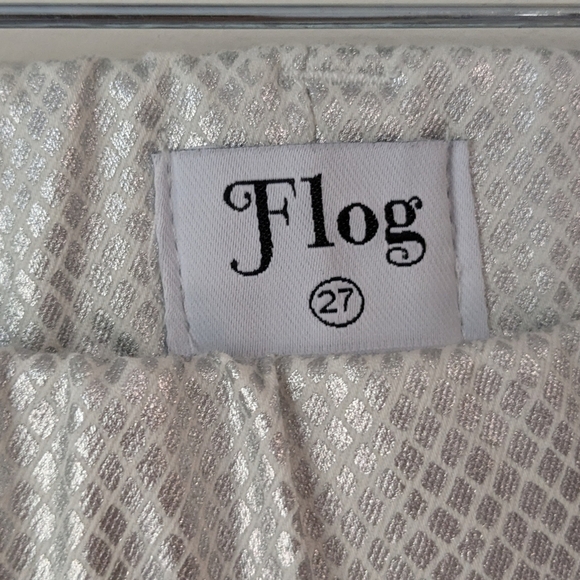 Bevy Flog Nansi Pants In Silver Python - Picture 8 of 9